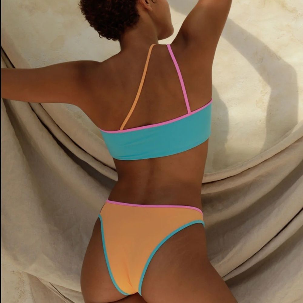 Nwt stone fox free people Ibiza Bikini Top - Corfu Granita Sorbet Color Block